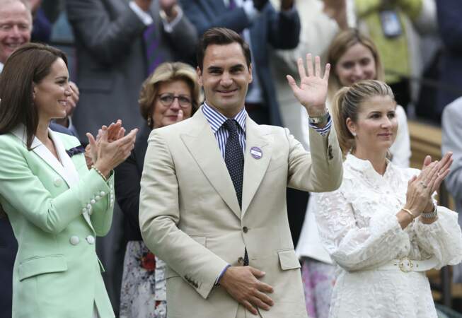 Kate Middleton et Roger Federer complices dans la loge royale de Wimbledon 2023