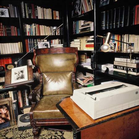 Le bureau de Serge Gainsbourg au 1er étage en 1991