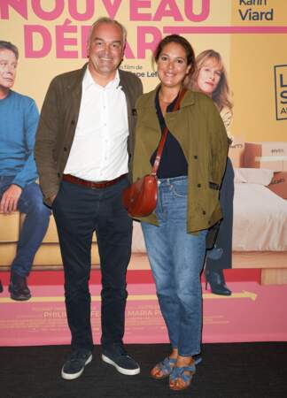 Olivier Truchot et Mariam Pirzadeh à l'avant-première du film Nouveau départ