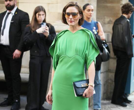 L'actrice Olivia Palermo opté pour la robe verte