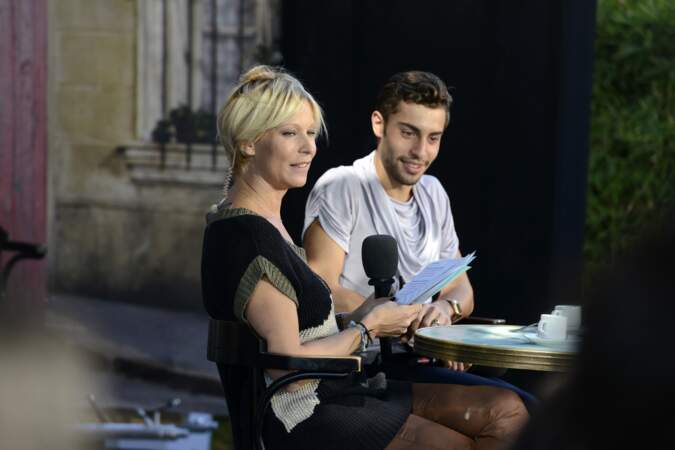 Marwan Berreni et Rebecca Hampton lors de la Foire Internationale de Marseille le 30 septembre 2013