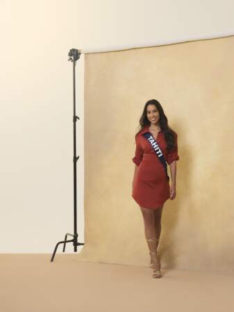 Miss Tahiti 2023, Ravahere Silloux, est étudiante en marketing digital et mesure 1,72 m