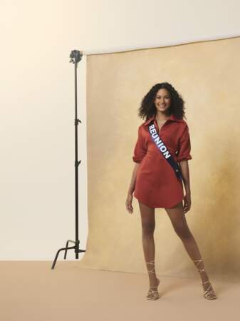 Miss Réunion 2023, Mélanie Odules, est conseillère en vente et mesure 1,77 m