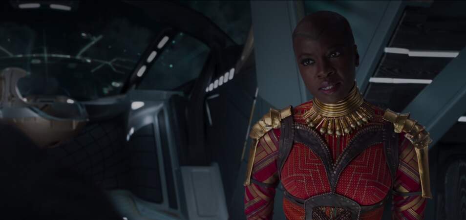 En 2018, elle se meut une fois de plus en guerrière et donne la réplique à Chadwick Boseman dans Black Panther