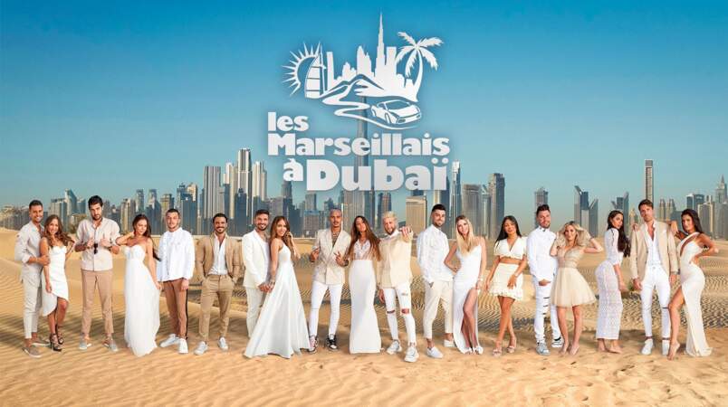 La photo officielle de la dixième saison des Marseillais tournée à Dubaï 