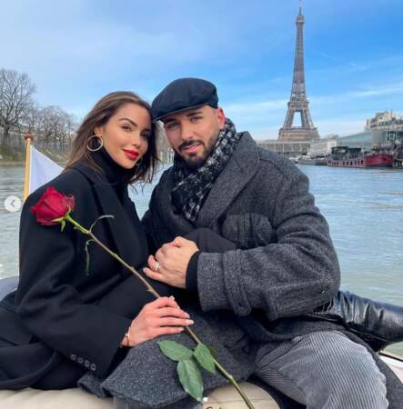 Nabilla et Thomas Vergara passent la Saint-Valentin à Paris