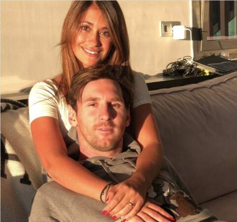 Lionel Messi et sa chérie Antonella Roccuzzo