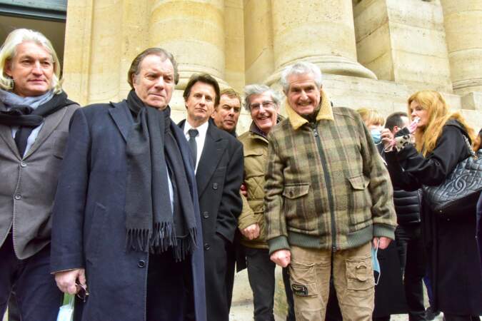 Daniel Russo, Vincent Perrot, Bernard Menez et Claude Lelouch rendent hommage au "casse-cou du cinéma français".