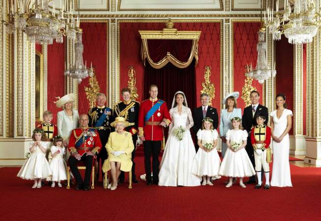 et avec la famille royale et celle de Kate !