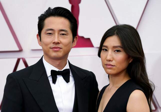 L'acteur Steven Yeun, nommé pour Minari, et sa femme Joana Pak