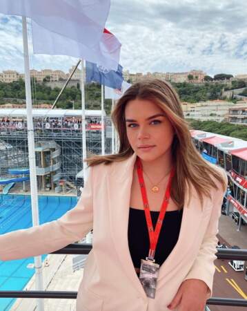 Et programme bien plus mondain pour Camille Gottlieb, immortalisée au Grand Prix de Monaco.