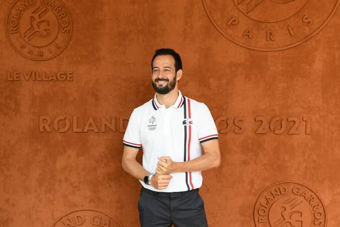 Mathieu Forget, alias "Flying man", a assisté à la finale dames à Roland-Garros, samedi 12 juin