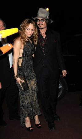 2010. Avec Johnny Depp pour une soirée Chanel, quand ils formaient le plus beau des couples