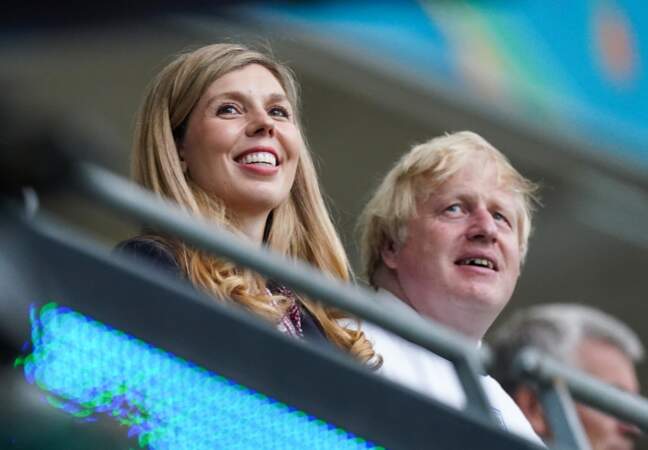 Le Premier ministre anglais Boris Johnson et son épouse Carrie Johnson