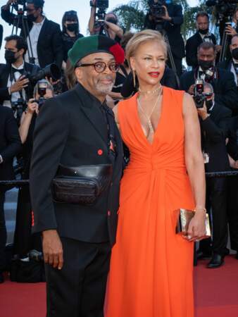 Le président du jury, Spike Lee, est venue accompagné de sa femme Tonya Lewis.