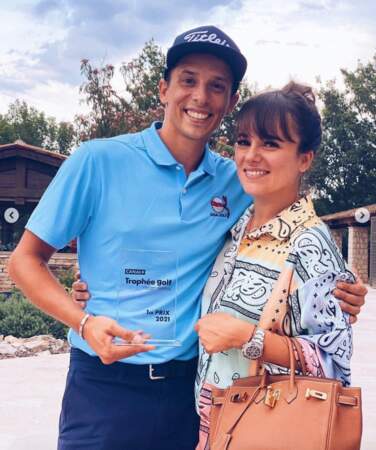 Et Alizée était très fière de son mari Grégoire Lyonnet, vainqueur d'un trophée de golf !