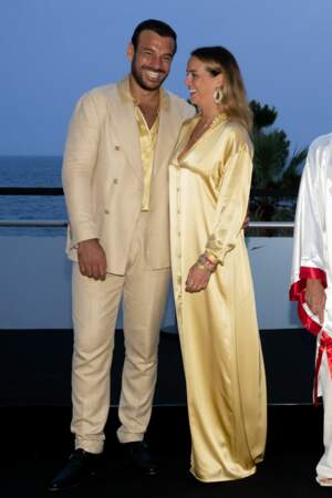 Maxime Giaccardi et Pauline Ducruet ont assisté au gala Fight Aids Monaco 2021, samedi 24 juillet, à Monte-Carlo.