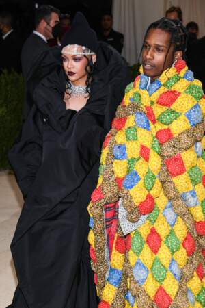 Rihanna et A$AP Rocky, qui a surtout privilégié le confort.
