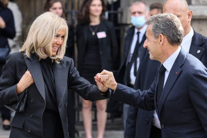 Brigitte Macron et Nicolas Sarkozy 