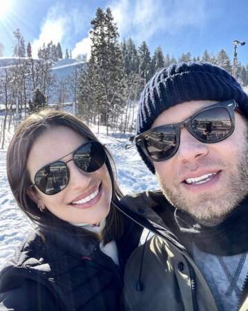 Escapade au ski également pour Lea Michele et son mari Zandy Reich.