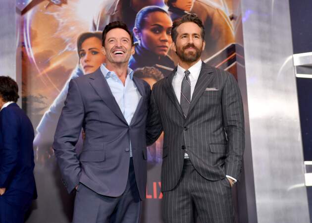 Hugh Jackman était aussi au rendez-vous pour découvrir le film porté par Ryan Reynolds 