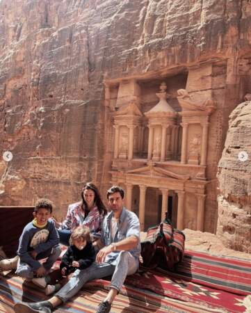 Et la petite famille de Rachel Legrain-Trapani a fait une superbe halte à Petra en Jordanie.