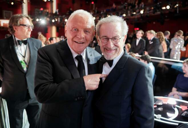 Anthony Hopkins et Steven Spielberg