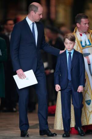 Deux héritiers, père et fils : le prince William et le prince George