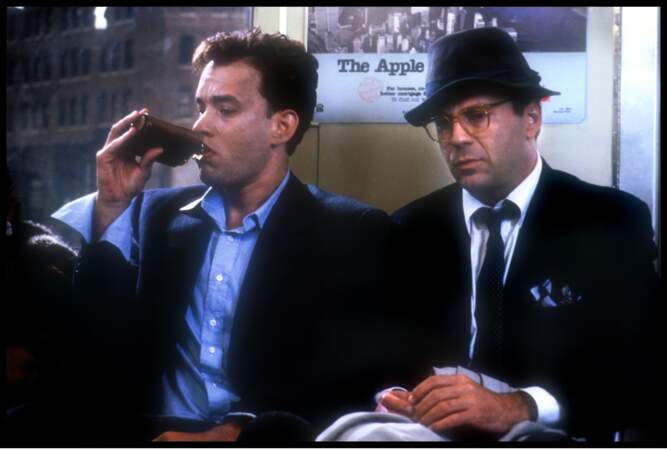 Avec Tom Hanks dans Le bûcher des vanités en 1990.