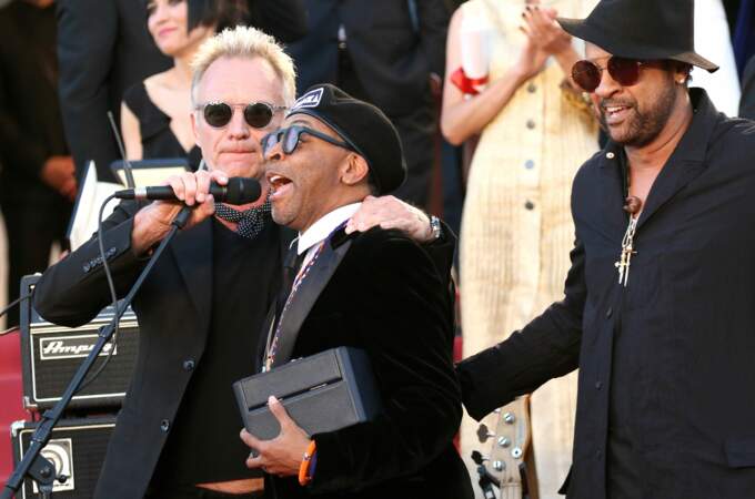 Sting, Spike Lee et Shaggy poussent la chansonnette sur le tapis rouge en 2018