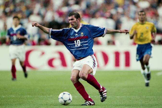 Le meneur de jeu et star, Zinédine Zidane, entré dans la légende un soir de 12 juillet 1998...