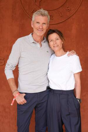 Fan de tennis, Denis Brogniart toujours accompagnée de son épouse Hortense