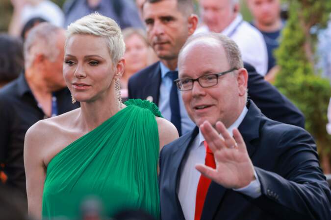 Le couple princier à l'ouverture du 61e Festival de télévision de Monte-Carlo, vendredi 17 juin.