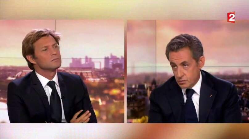 Les téléspectateurs de France 2 le retrouvent face à Nicolas Sarkozy en 2014.
