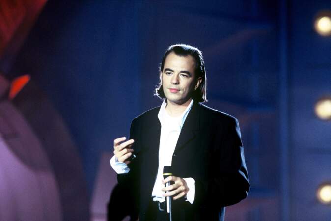 Pascal Obispo dans l'émission Si on chantait sur TF1, en 1995.