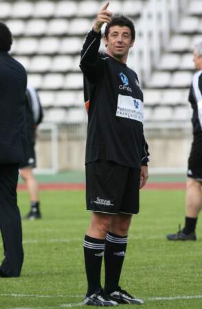 Sportif à l'occasion du match de foot amical au profit de l'association France Alzheimer en 2008.