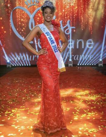 Shaïna Robin, 1,73m, est sacrée Miss Guyane 2022, le 16 juillet