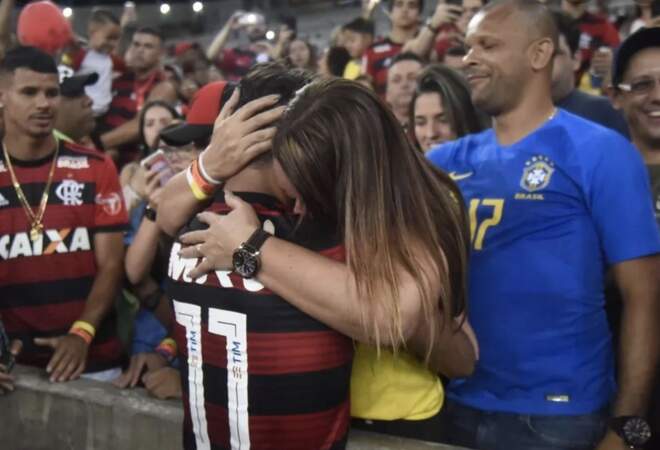 Ils se sont rencontrés au Brésil, à l'époque où le footballeur défendait les couleurs de Flamengo.