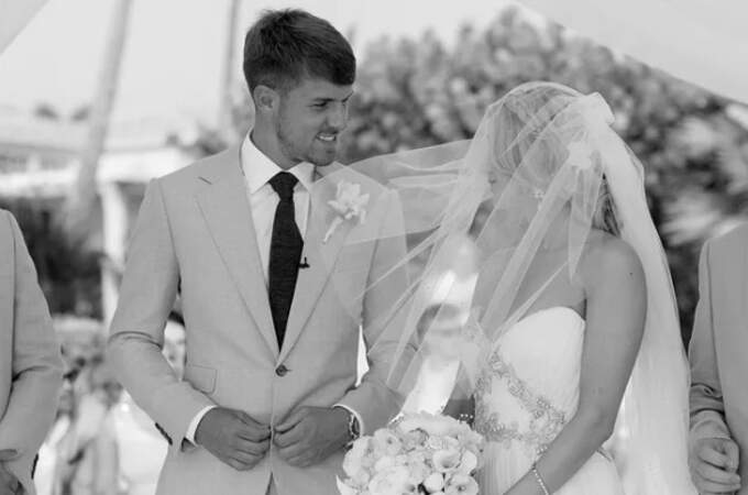 Colleen Rowland et Aaron Ramsey se sont mariés en 2014.