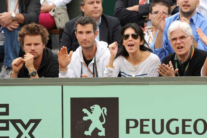 À part sur les courts de tennis, comme ici à Roland-Garros en 2009, les tourtereaux restent discrets.