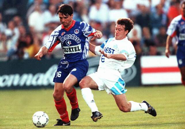 Laurent Fournier et le PSG, c'est une longue histoire d'amour. Il a porté le maillot parisien de 1991 à 1994, puis de 1995 à 1998. Il en a même été plus tard l'entraîneur.