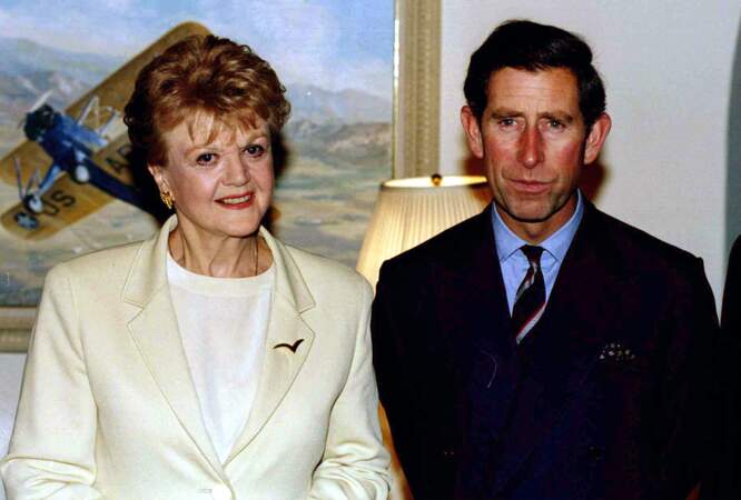 Angela Lansbury en 1994 aux côtés du Prince Charles