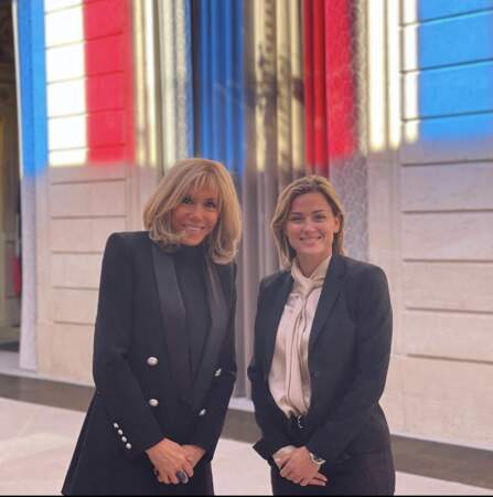 Joli moment avec la Première dame, Brigitte Macron
