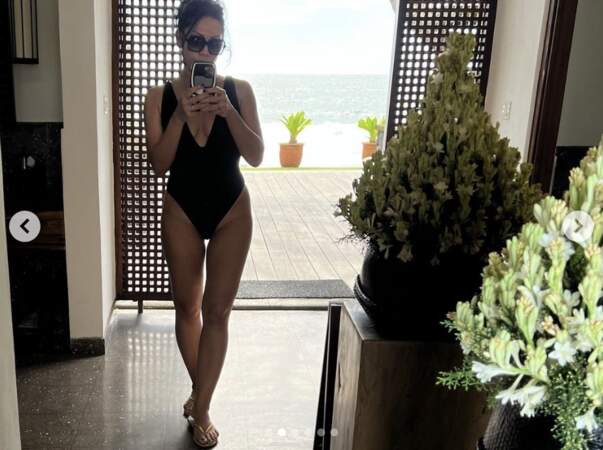 Et Anggun s'est dévoilée en bikini à Bali.