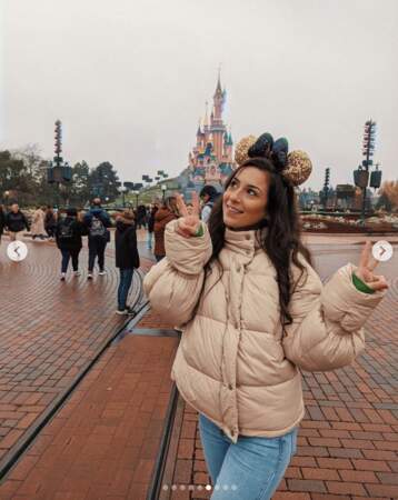 Horia dans la peau de Minnie à Disneyland Paris.