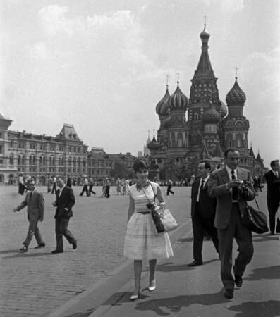 Gina Lollobrigida à Moscou en 1961.