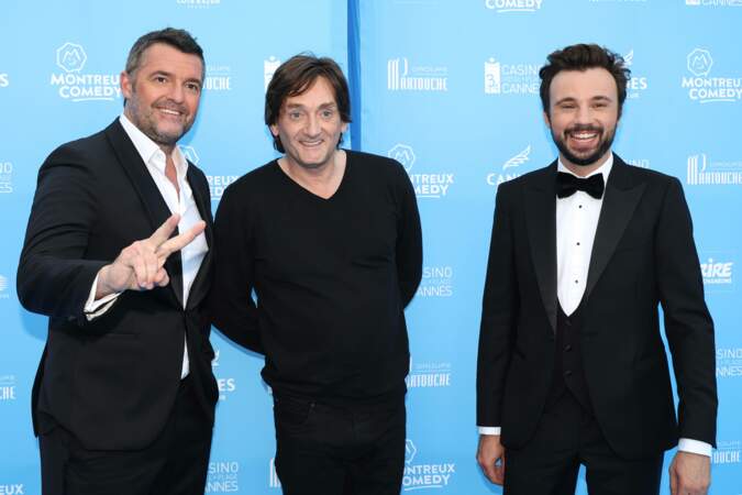 Pierre Palmade avec Arnaud Ducret et Tom Villa au Festival Big Perf à Cannes en 2022.
