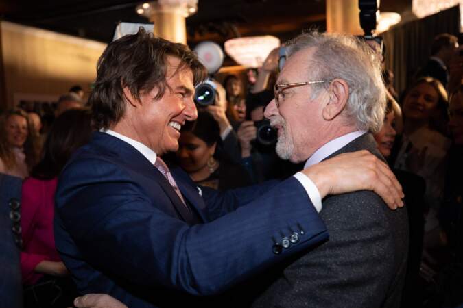 L'acteur et Steven Spielberg, très complices. 