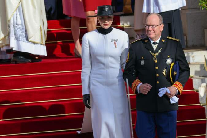 La princesse Charlène et le prince Albert II de Monaco étaient très chics lors de la fête nationale de la principauté en 2022