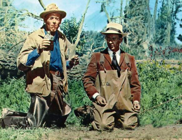 Wally Cox, ici à droite, a également entretenu une histoire avec Marlon Brando, dans les années 1940. Une relation amoureuse et amicale solide que les acteurs ont conservé jusqu'à leur décès.
